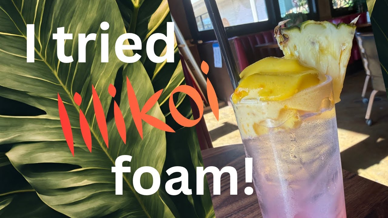 Woman visits Hawaiian and surf-themed restaurant in California