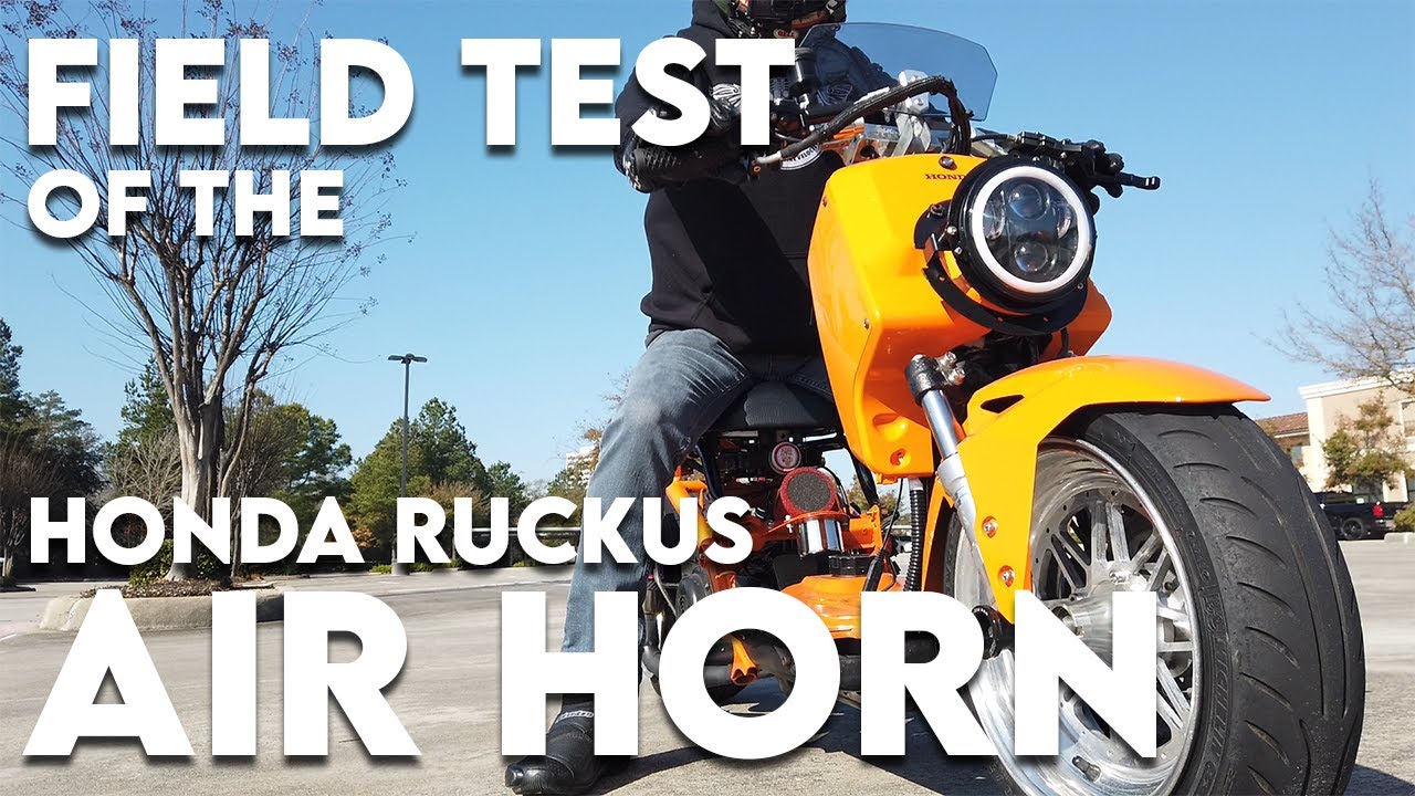 Field Test of the Honda Ruckus Air Horn #HondaRuckus #RuckusAirHorn #SmallEngineVelocity