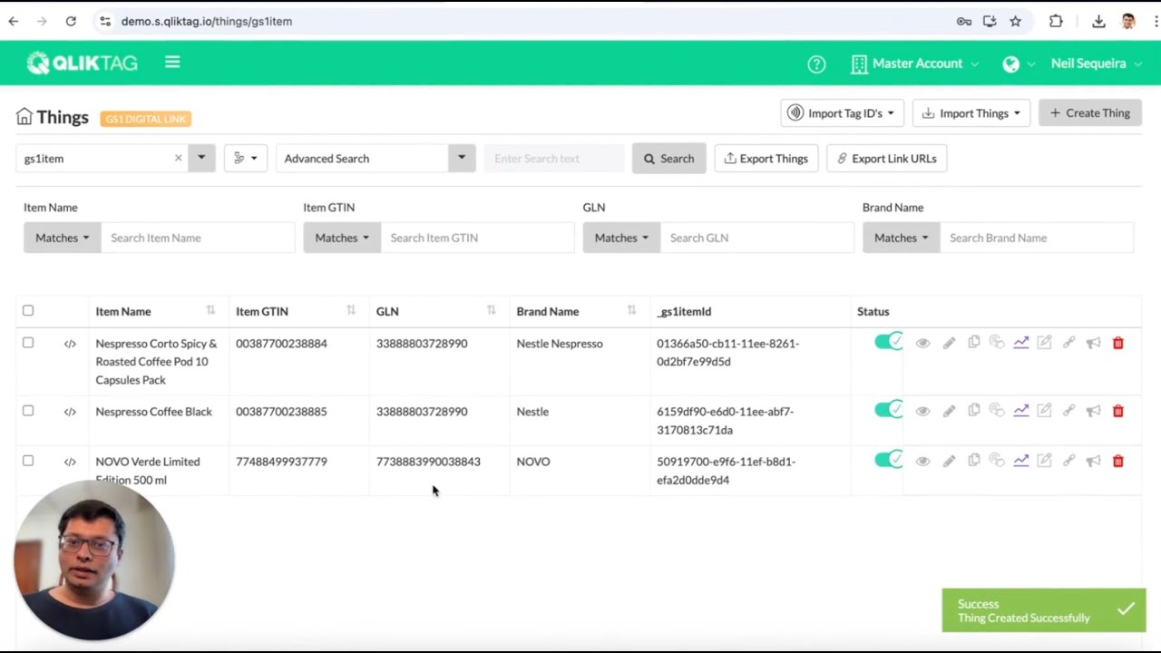 Generating GS1 Digital Link 2D QR Codes with Qliktag - A GS1 Digital Link Demo