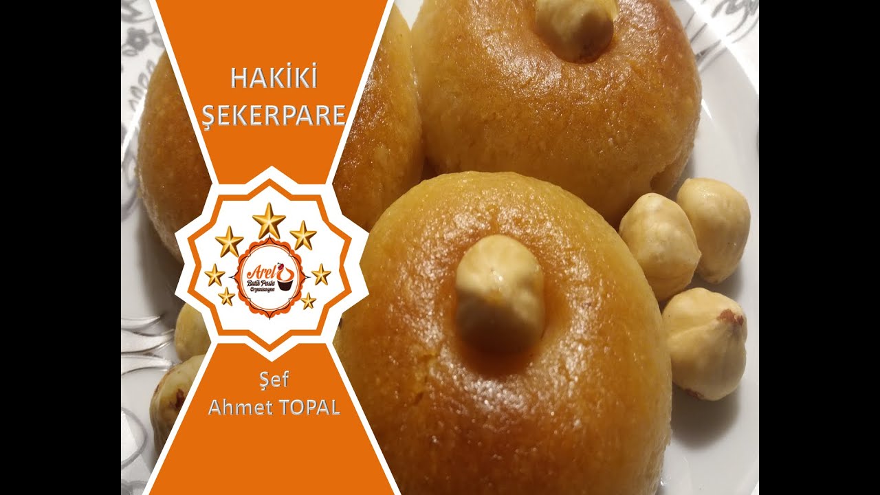Hakiki FINDIKPARE Tarifi-Şef Ahmet TOPAL Detaylı sesli anlatım şekerpare nasıl yapılır?