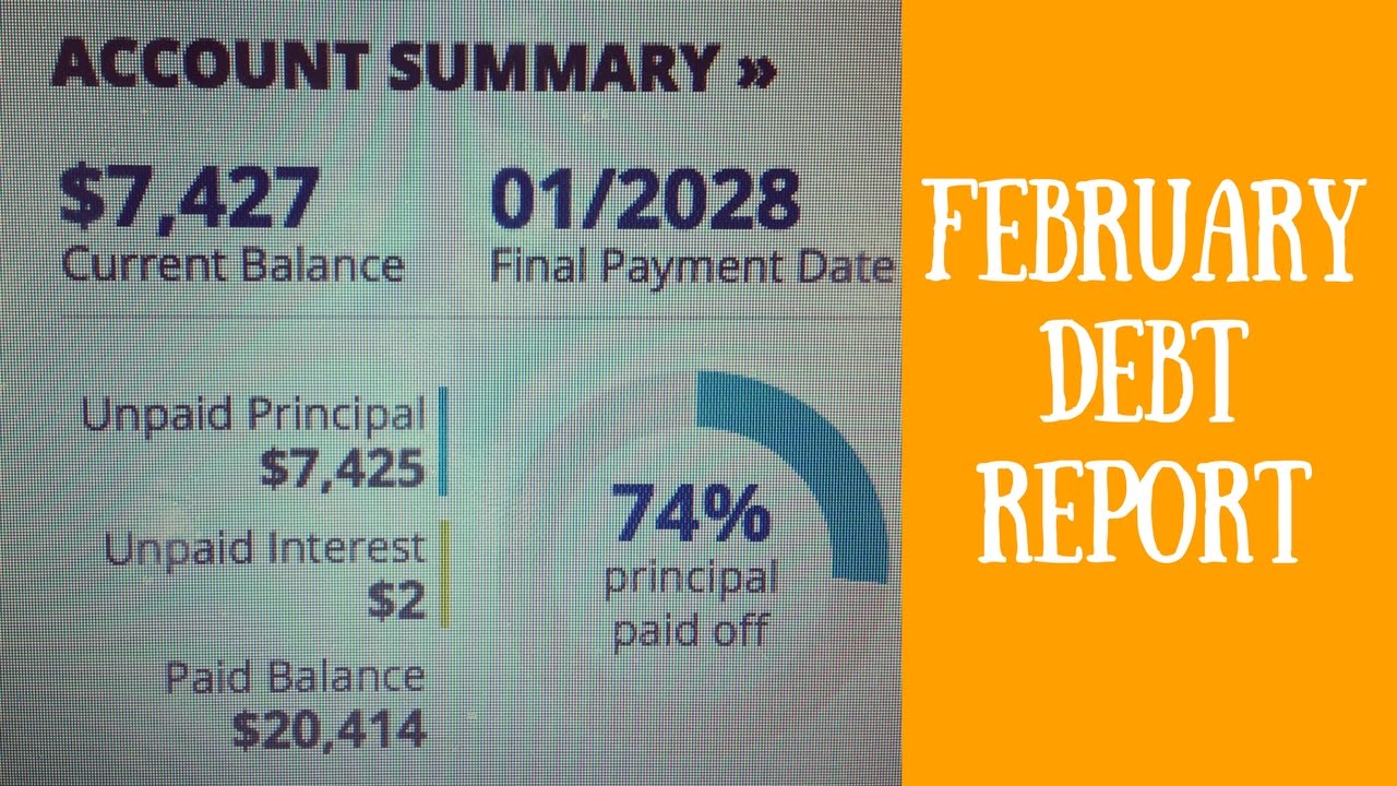February Debt Report 2017 -$7,428