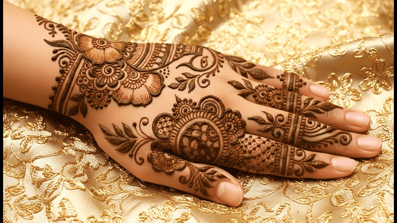Floral Peacock Backhand Bridal Mehndi Design #mehndi  #floralmehndi #backhandmehndi #peacock  #viral
