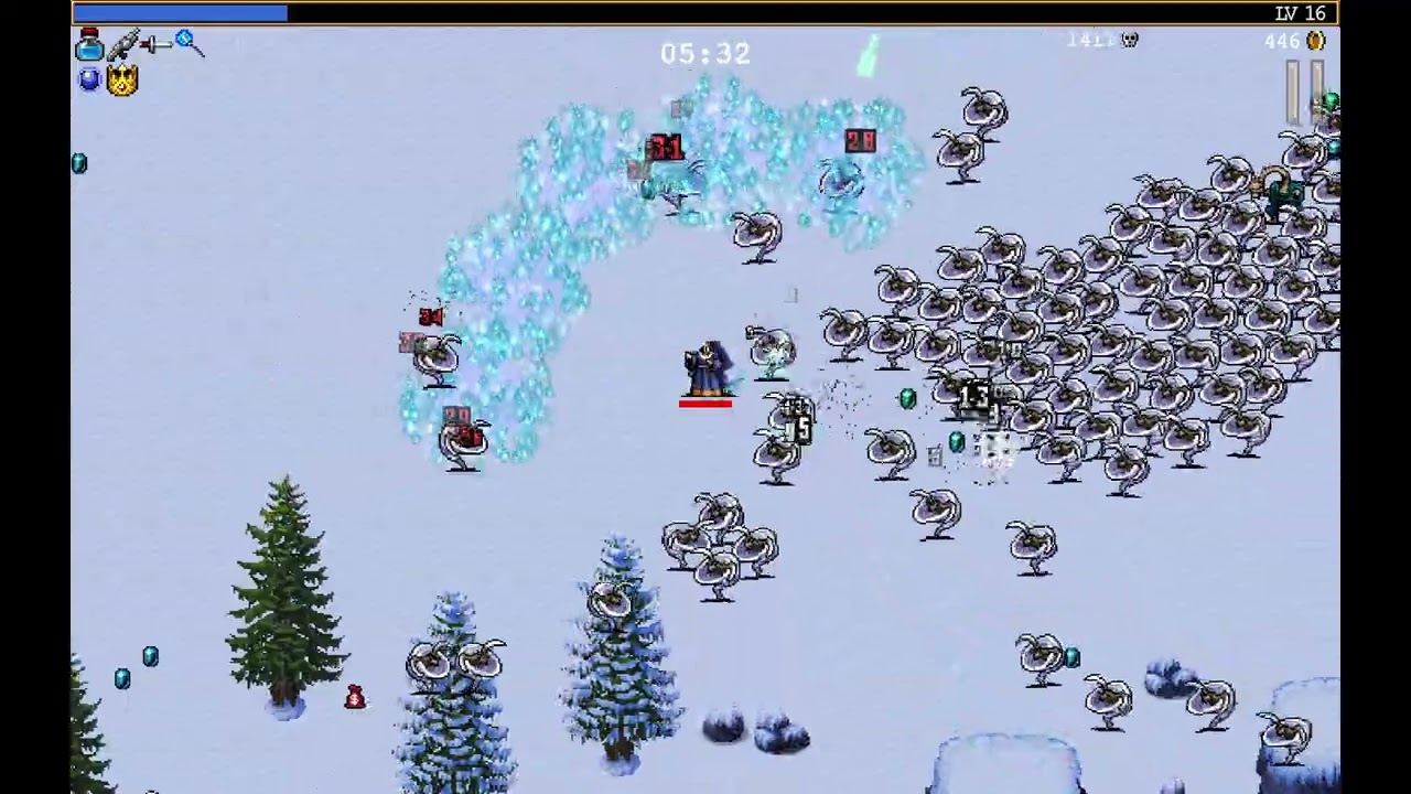 Vampire Survivors (PS4) - Mt.Moonspell, Normal (25m08s, level 85, 22591 defeated) (2026-01-18)