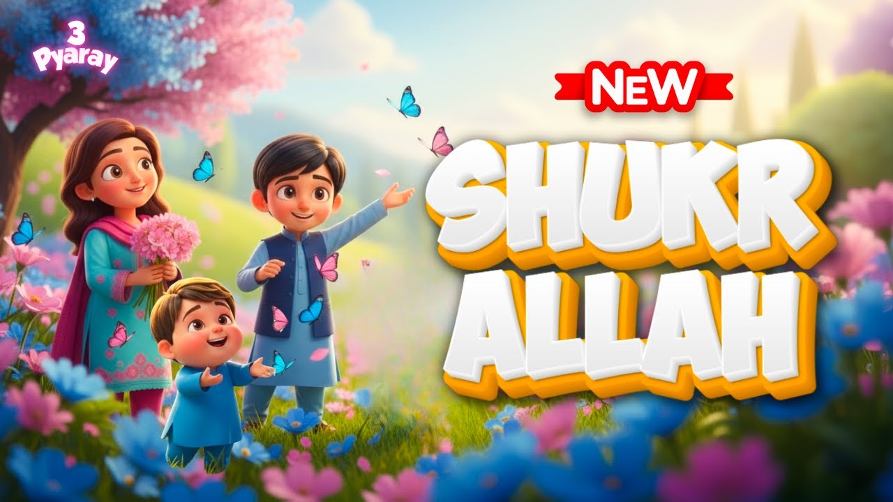 Alhamdulillah Song ❤️ Islamic Song for Kids | Urdu Hindi Islamic Poem for Toddlers