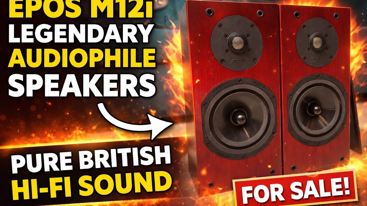 EPOS M12i Audiophile Bookshelf Speakers 🔥 Legendary British Hi-Fi Sound | Rare Audiophile Speakers