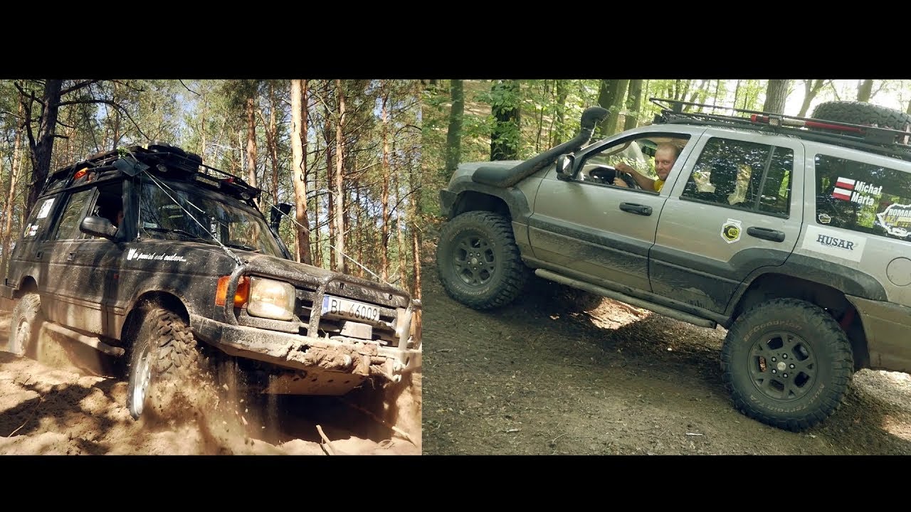 Pojedynek Land Rovera i Jeepa  :)