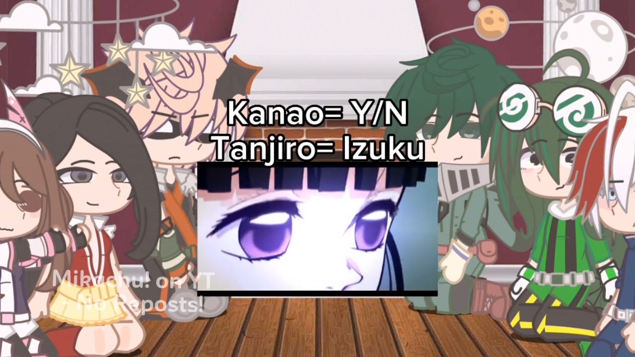 MHA reacts toF!YN as Kanao Tsuyuri! ☁️ Izuku Midoriya x YN 🌸Part 1/2