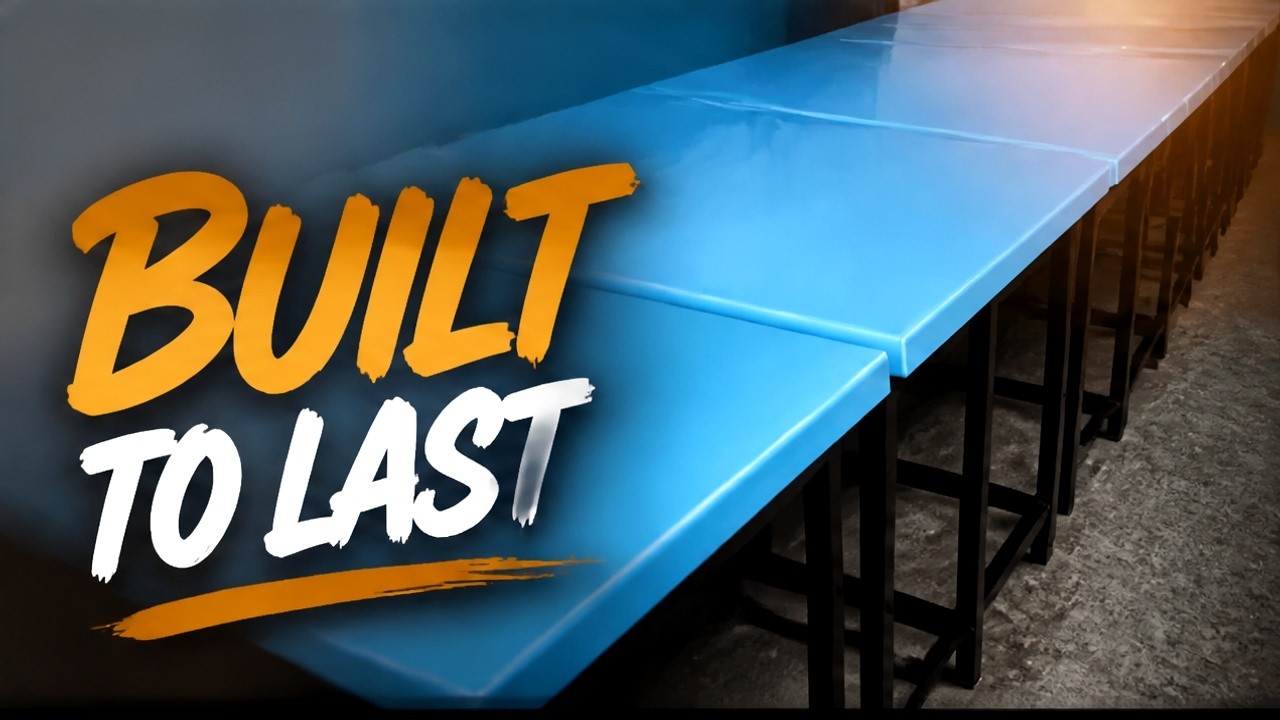 Steel Base and  Fiberglass  Table Sri Lanka
