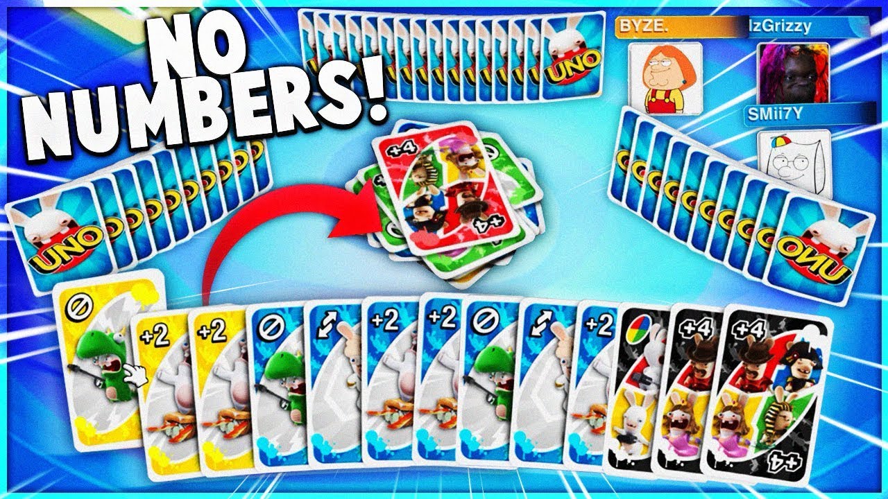 Playing The NO NUMBER Uno Challenge!