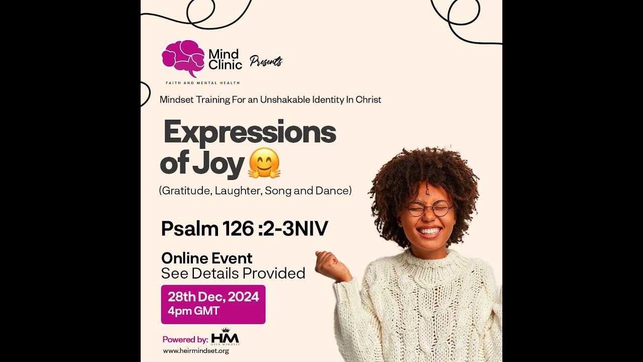 Mind Clinic Virtual Meeting Expressions of Joy