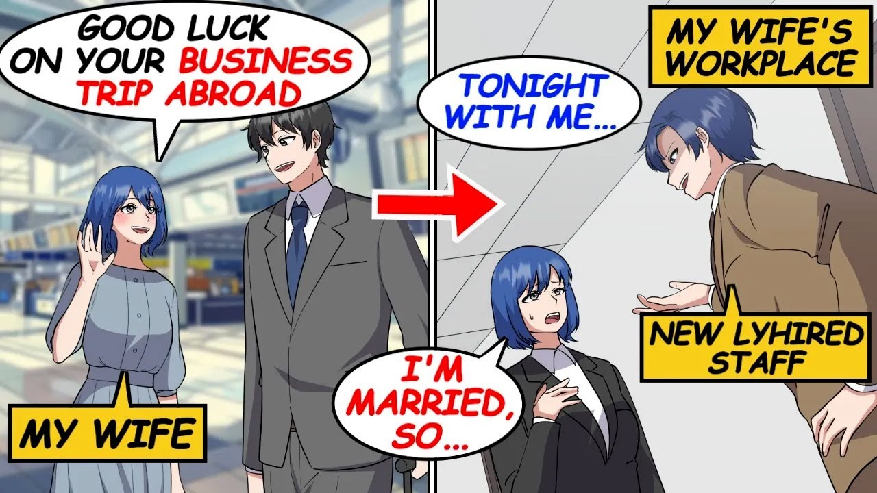 While I was on an overseas business trip, my wife was apparently pestered by a colleague... [Manga]