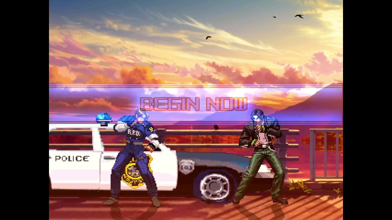 KOF Random Flash Real Police Dude [real play] vs Kyo Kusanagi XIII