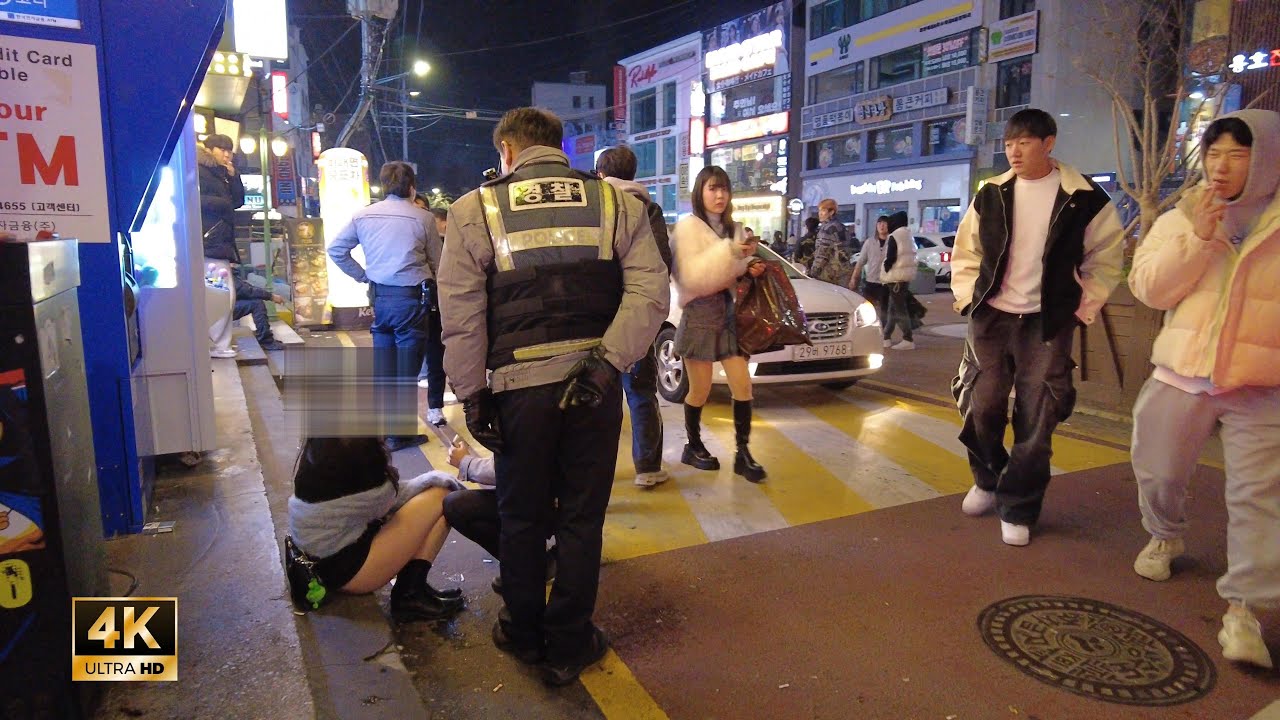 ［Hongdae 4K］Ночная прогулка по Сеулу!! ~ Почему ты такой каждый вечер, лол ~ Улица клуба Хондэ!!