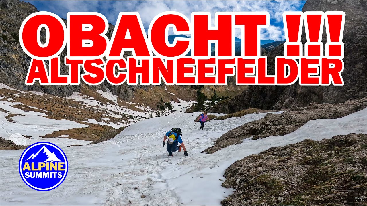 Gro&szlig;e Klammspitze - Altschneefelder!!! Untersch&auml;tzte Bergtour??? #bergsteigen #ammergauer
