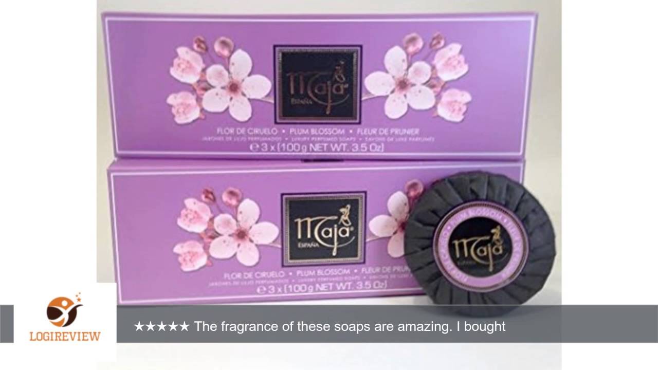 Maja Ciruelo Soap Set (3 X 3.5 Oz./100g) 10.5 Oz. Total. Plum Blossom Fleur De Prunier 2-PACK |