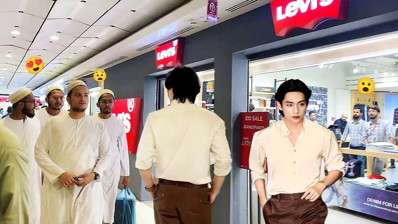 Kpop idol kim taehyung in Pakistan Part:2😍 Caught amazing reactions 😧