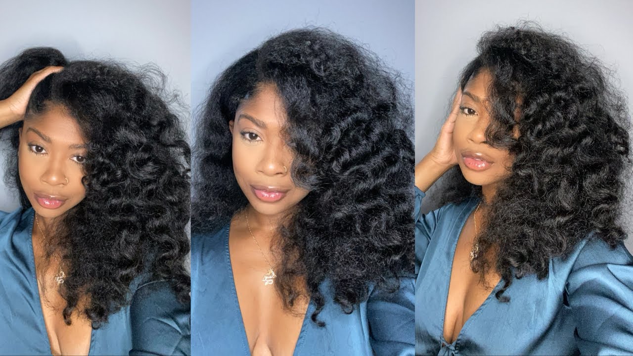 ANOTHER QUICK AND EASY STYLE ON BLOWN OUT NATURAL HAIR | Heat-less Curls| Latrice M.
