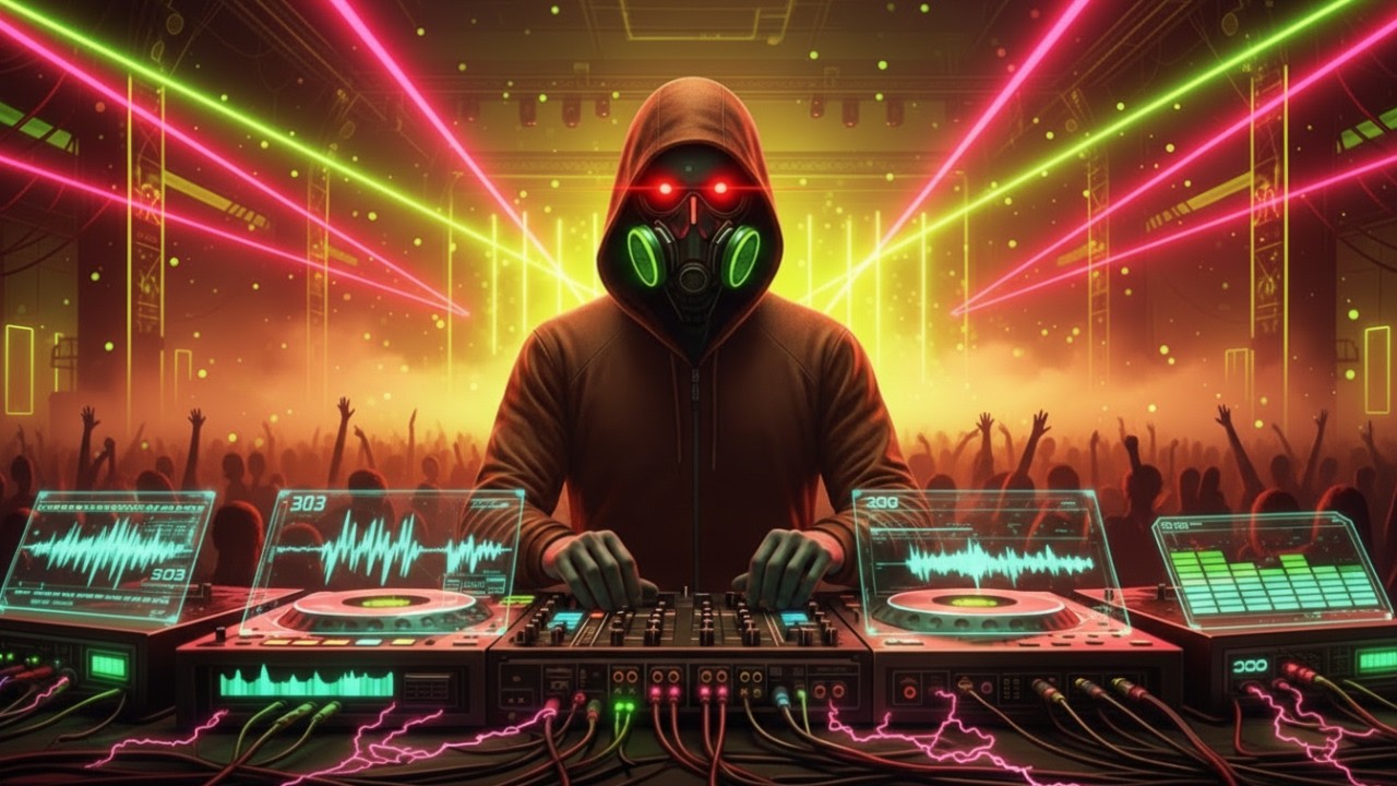 DJ Industrial Techno Rave • Hard Acid 303 Power • by Underground Pulse FM