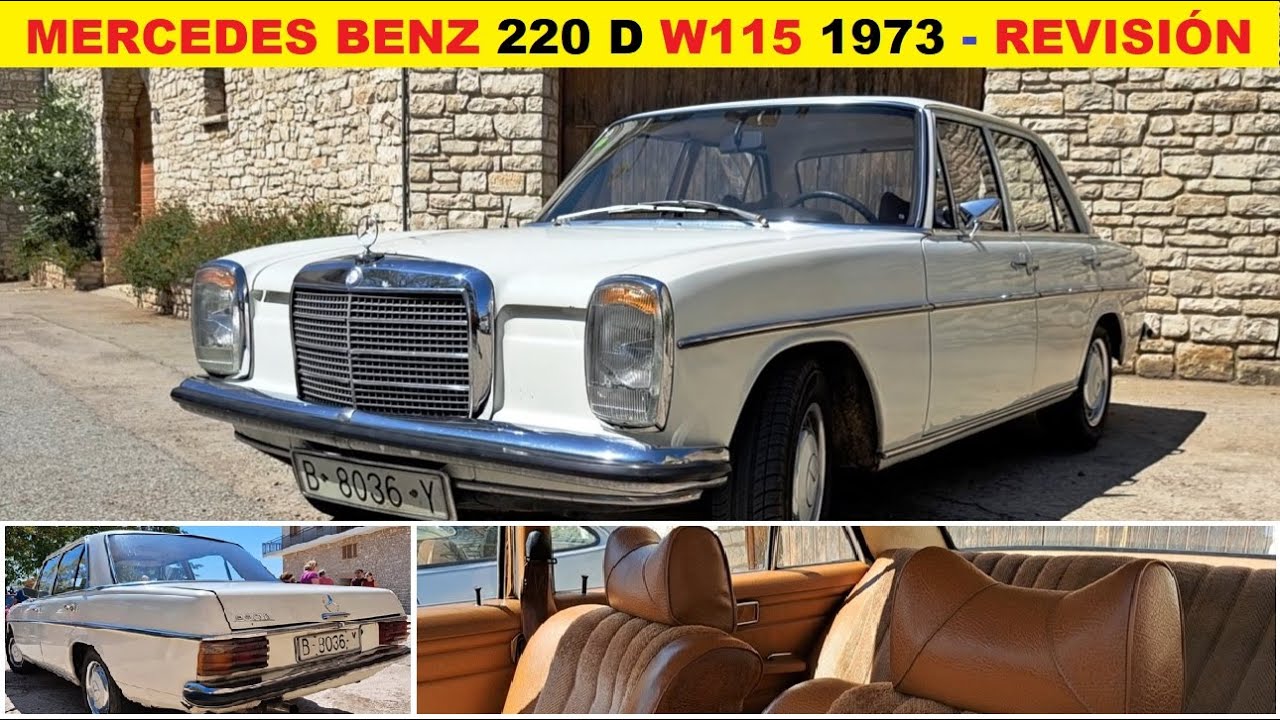 ⛽Mercedes 220 D W115 1973. La berlina para hacer un millón de km. #mercedesclassic
