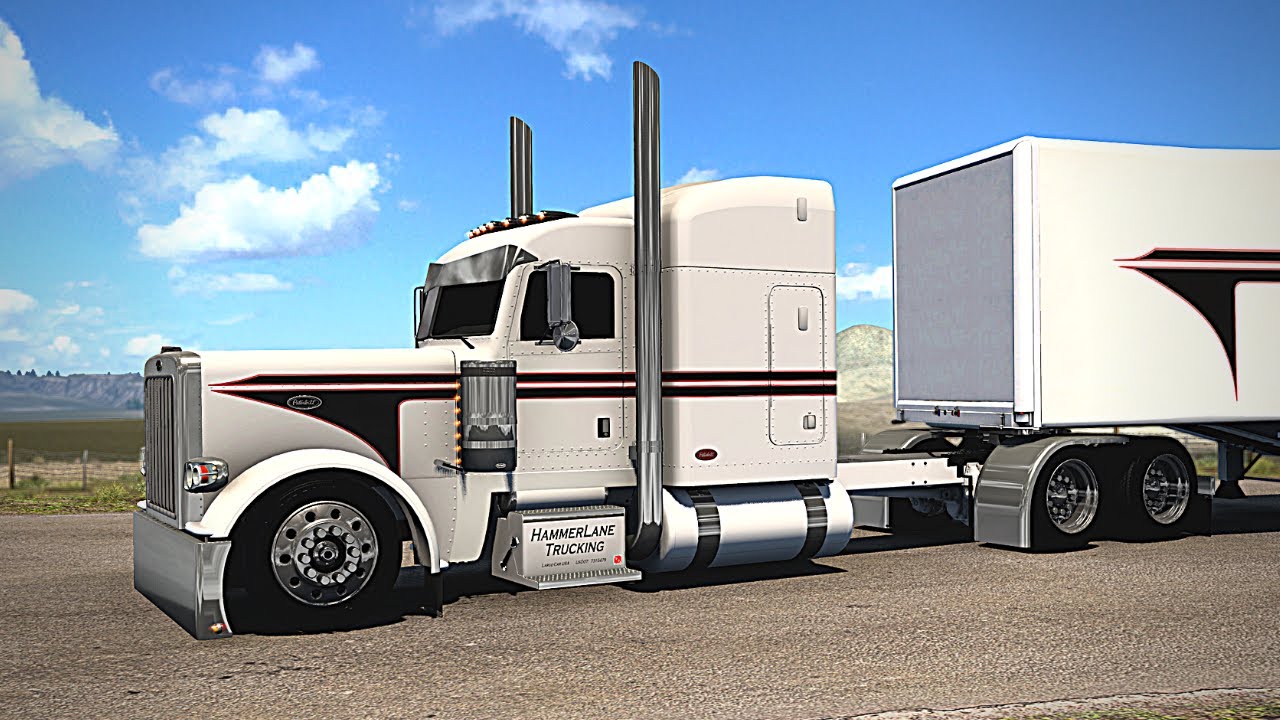 Peterbilt 389 - (Custom Fontaine Trailer) - American Truck Simulator - ATS 4K - Pinga Mods Flatbed