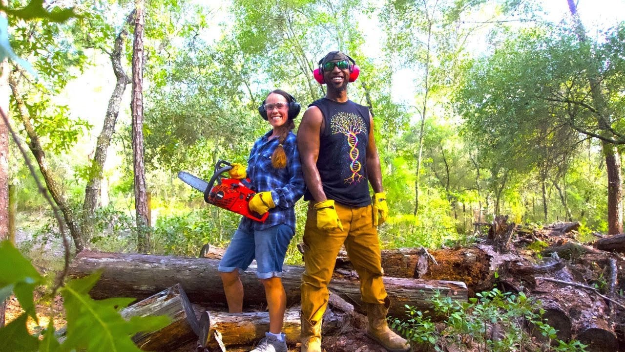 Clearing The Driveway for Our Raw Undeveloped Land in The Woods | Things Went Bad Quick | E.p. 5