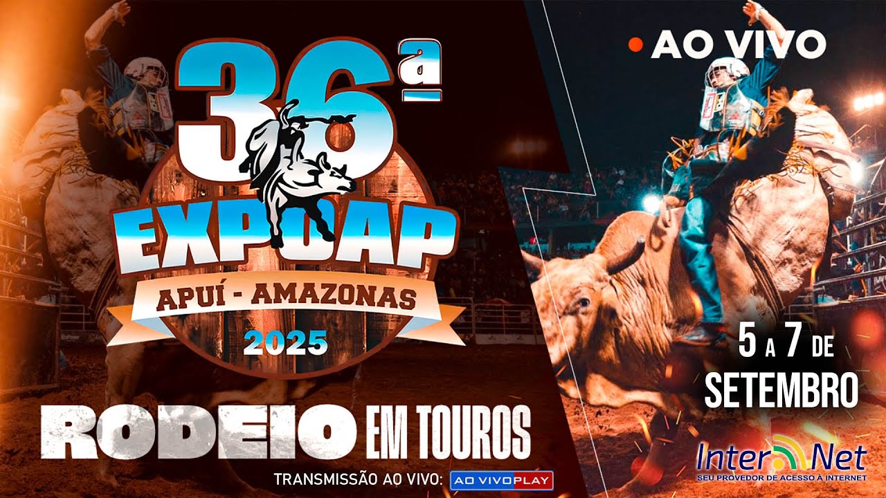 36ª EXPOAP | 05/09/2025 - RODEIO EM TOUROS PROFISSIONAL