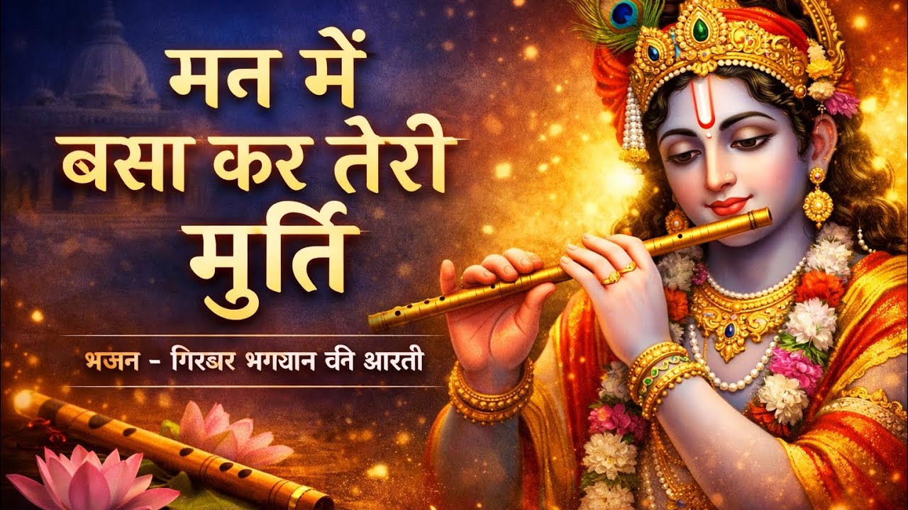 गिरधर भगवान आरती भजन | मन में बसा कर तेरी मूर्ति | हिंदी भजन 2026🙏🙏