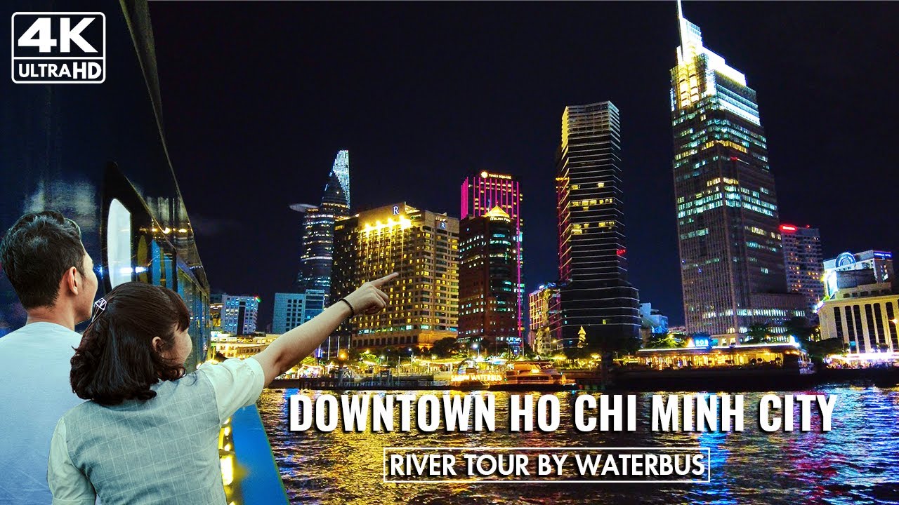 Heading to Downtown Ho Chi Minh City by Saigon Waterbus - Vietnam River Tour [4K UHD]
