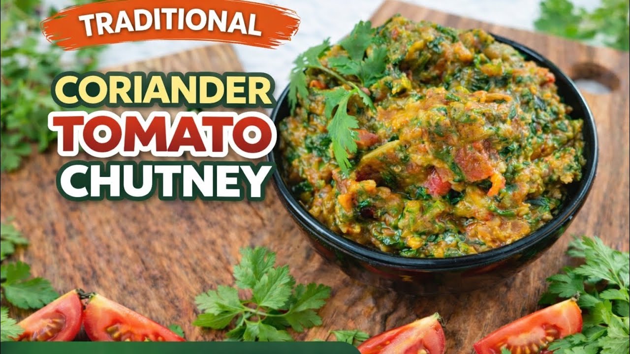 HOW To Make CORIANDER TOMATO CHUTNEY 😋 | టమాటో కొత్తిమీర పచ్చడి | EASY & TASTY RECIPE