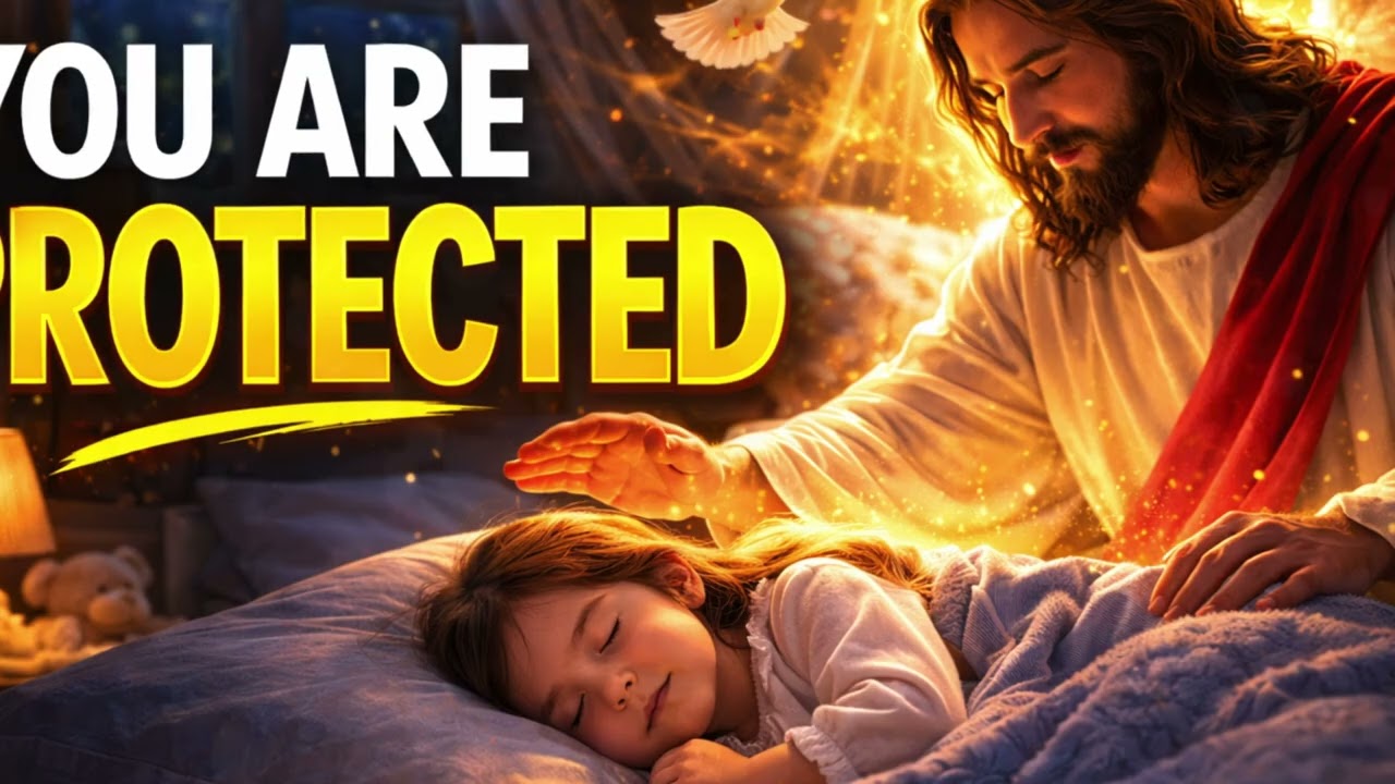 While You Sleep, God Is Working 🙏 YOU ARE PROTECTED Tonight, Peaceful Night Prayer With Rain & Piano
