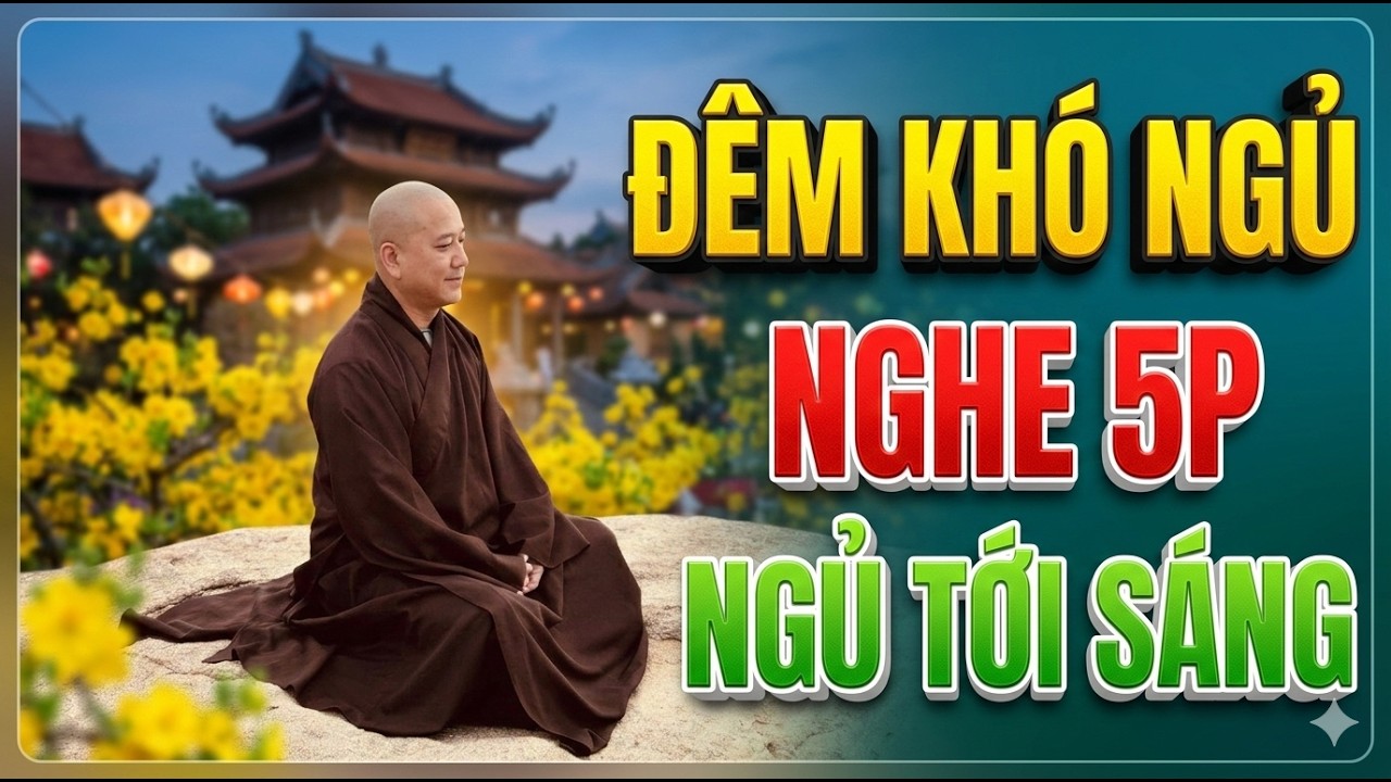 Mất ngủ mỗi đêm nghe thầy Thích Pháp Hoà giảng 5p bảo đảm ngủ ngon