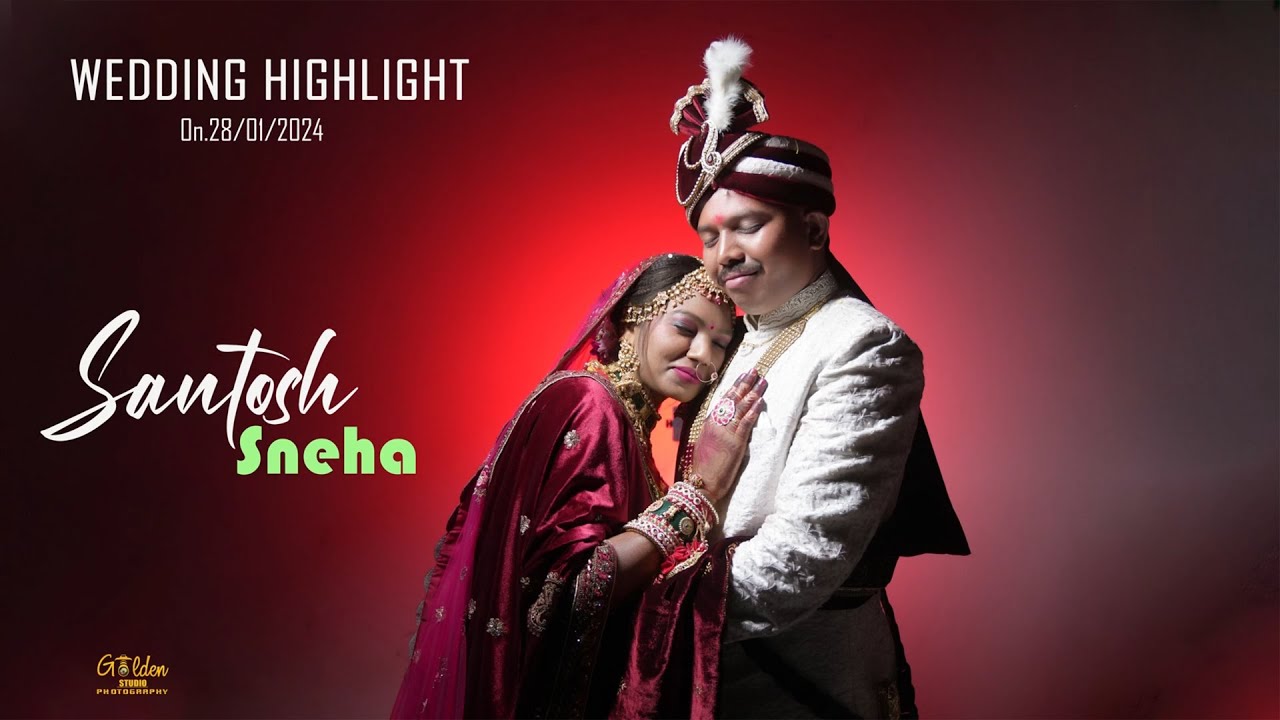 WEDDING HIGHLIGHT | SANTOSH WEDS SNEHA  | GOLDEN STUDIO