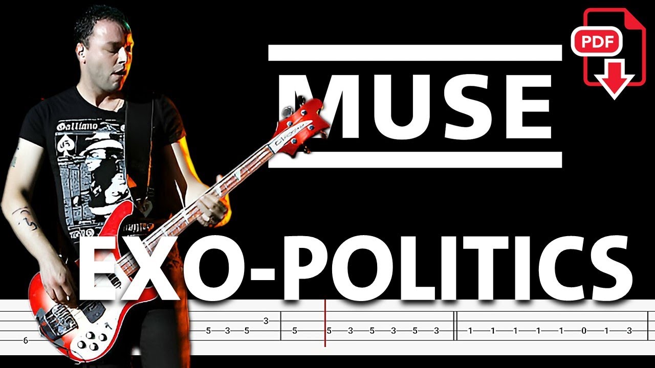 Muse - Exo-Politics (🔴 Bass Tabs | Notation) @ChamisBass  #musebasstabs #basstabs