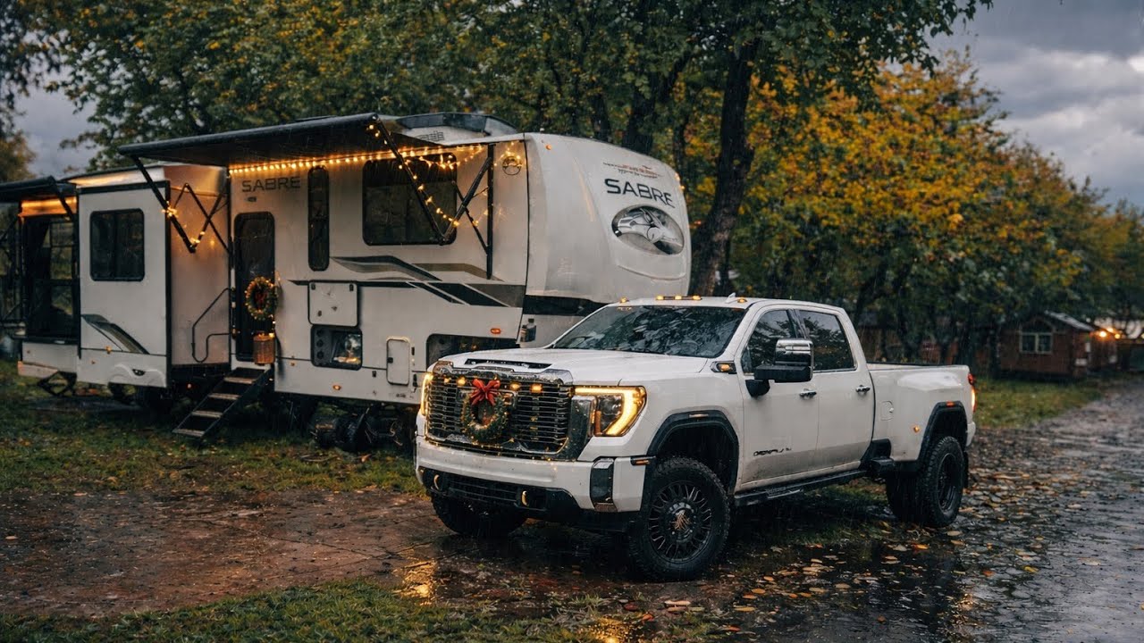 Relaxing RV Camping in Rainy Day 🌧️ #rvlife  #camping  #rainyday