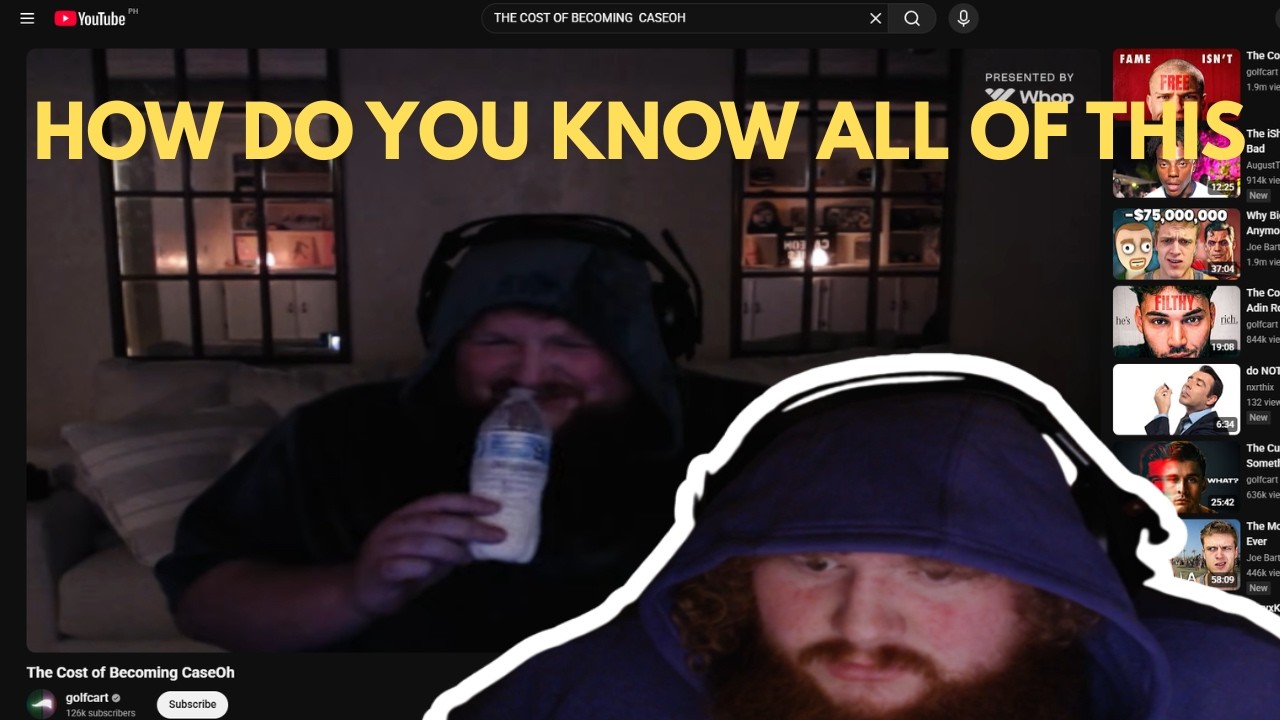 Caseoh Reacts to @golfcartmedia video about 