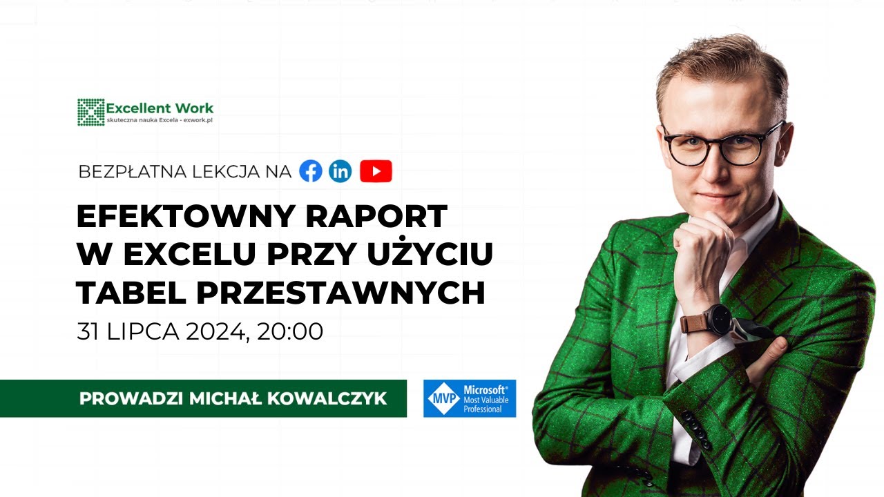 Efektowny raport w Excelu przy użyciu Tabel Przestawnych