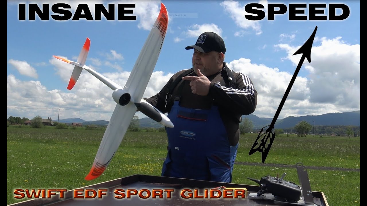 INSANE SPEED TOPRC Swift 64mm EDF Sport glider 1200mm EPO PNP Maiden flight