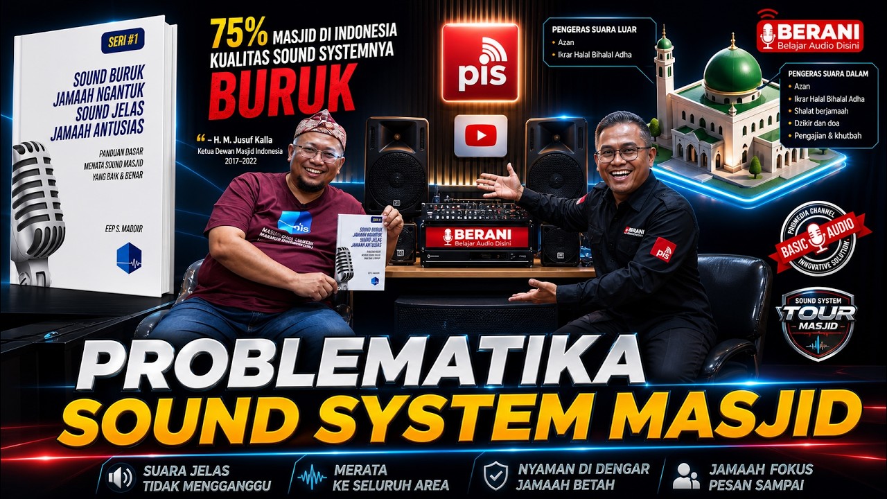 PROBLEMATIKA SOUND SYSTEM MASJID - 75% MASJID DI INDONESIA KUALITAS SOUND NYA BURUK - Kang Eep