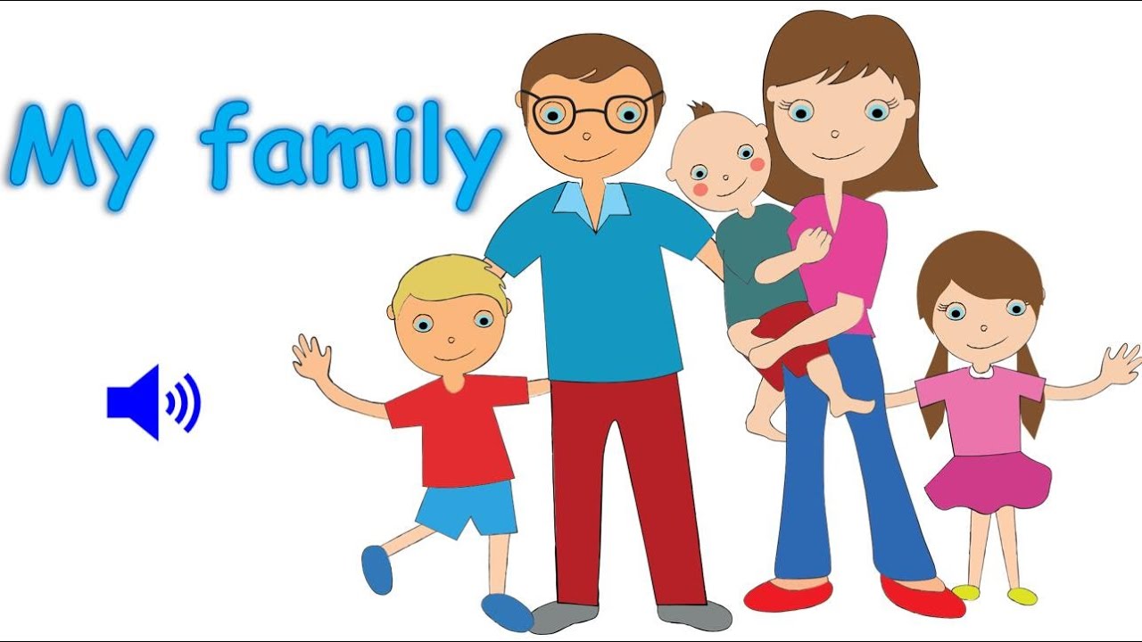 Песня  My family поможет выучить основные слова про семью на английском.