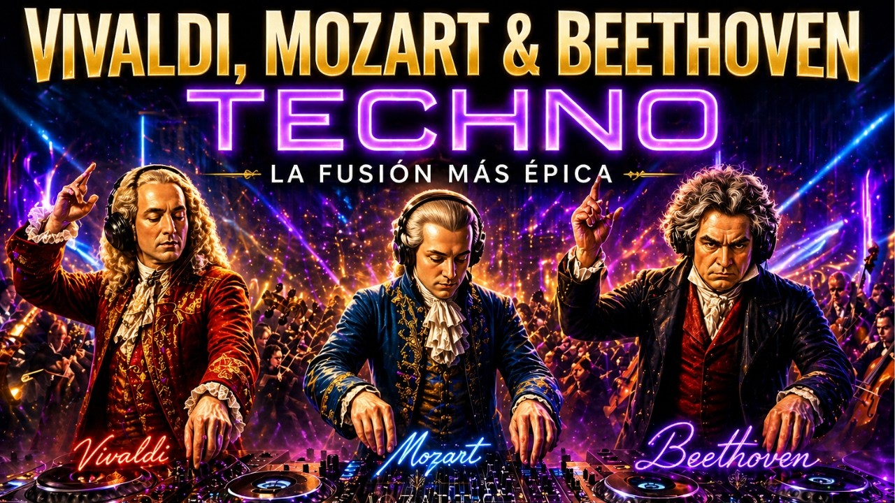 Vivaldi, Mozart & Beethoven 🎻⚡ | Una Experiencia Techno Inolvidable