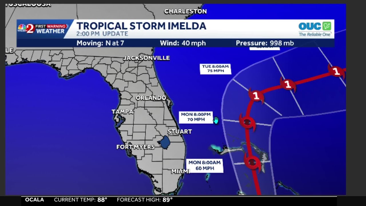 Tropical Storm Imelda forms, Chief Meteorologist Tony Mainolfi provides an update for Central Flo...