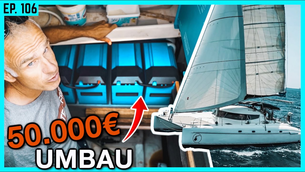 ENDLICH hat es jemand durchgezogen! E-Motor auf einem Katamaran!