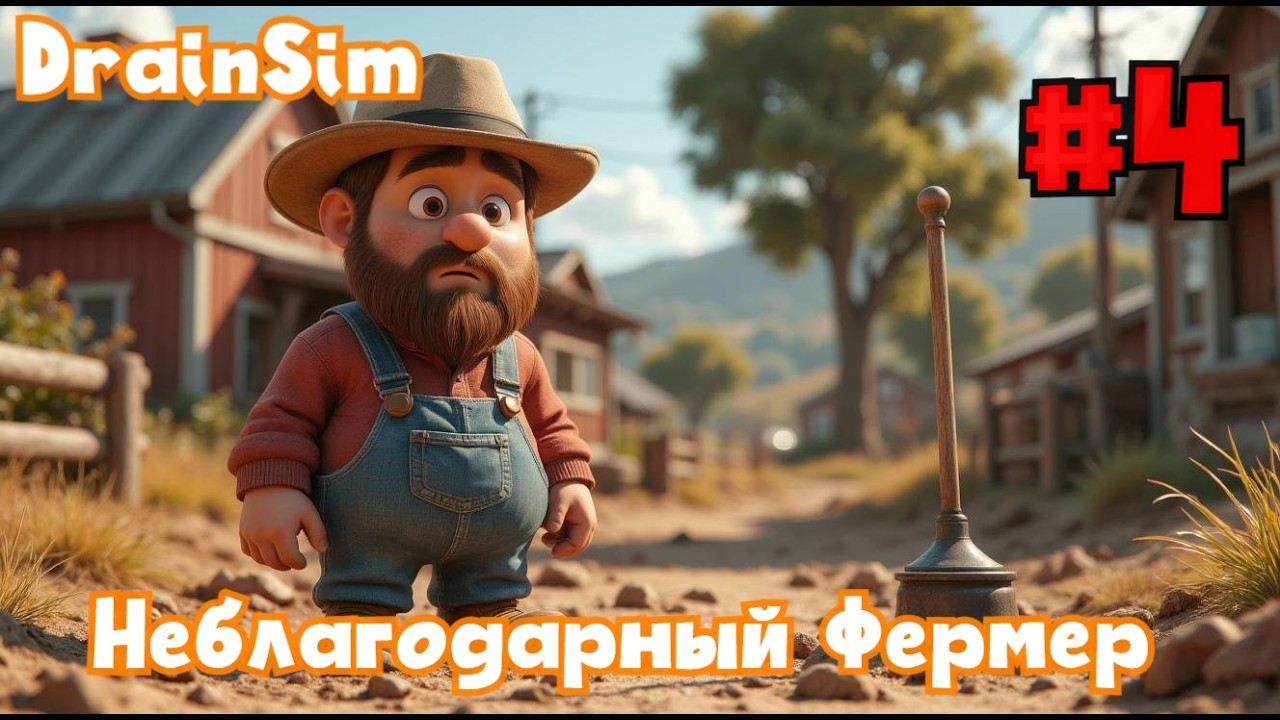 НЕБЛАГОДАРНЫЙ ФЕРМЕР И ГЕРОЙ С ВАНТУЗОМ | DrainSim #4 | Бруно Плей