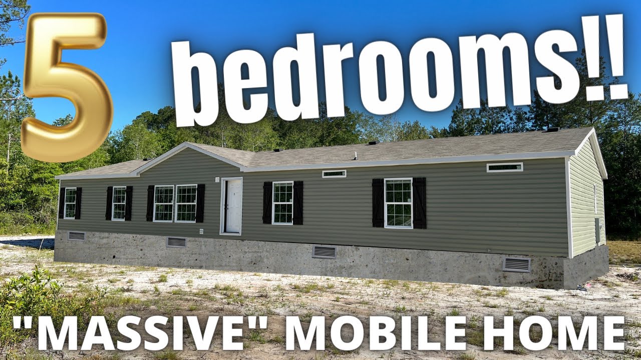 ULTRA LARGE 5 bedroom mobile home on a lot if you need it?! House Tour