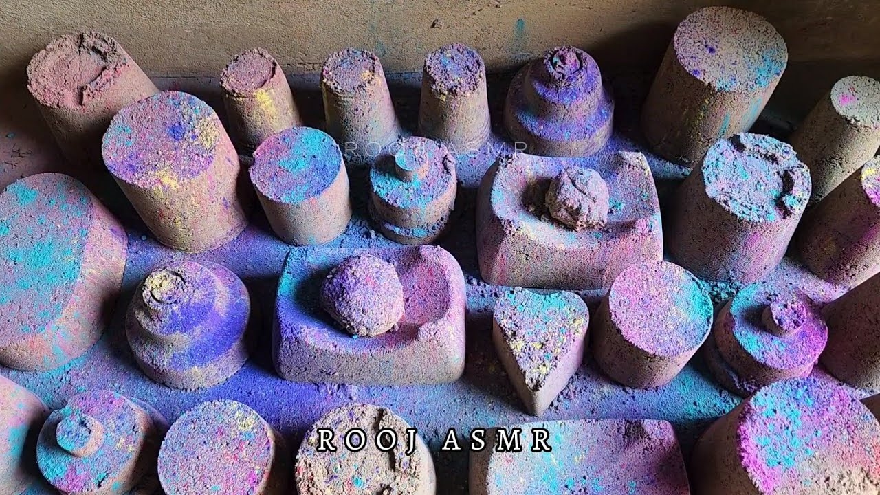 Colour Splash🌈Ft. Gritty Everything Celebration Texture🔥Dry Floor + Water Crumbling in new bucket🤩