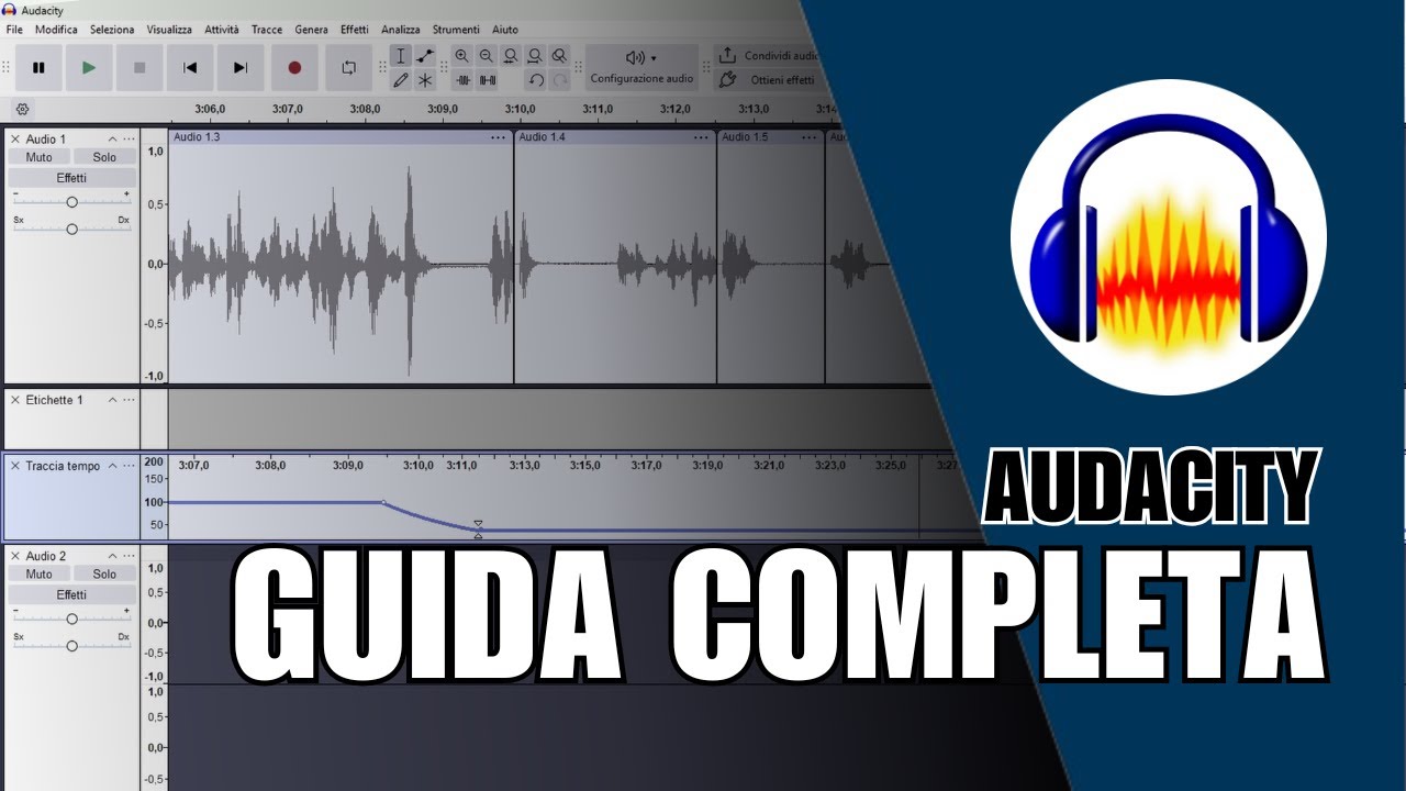 AUDACITY per lavorare con gli AUDIO: GUIDA COMPLETA e AGGIORNATA 2025