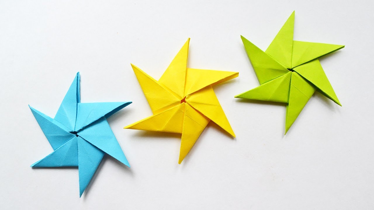 Amazing Paper STAR out of Hexagon Origami Tutorial DIY Decoration