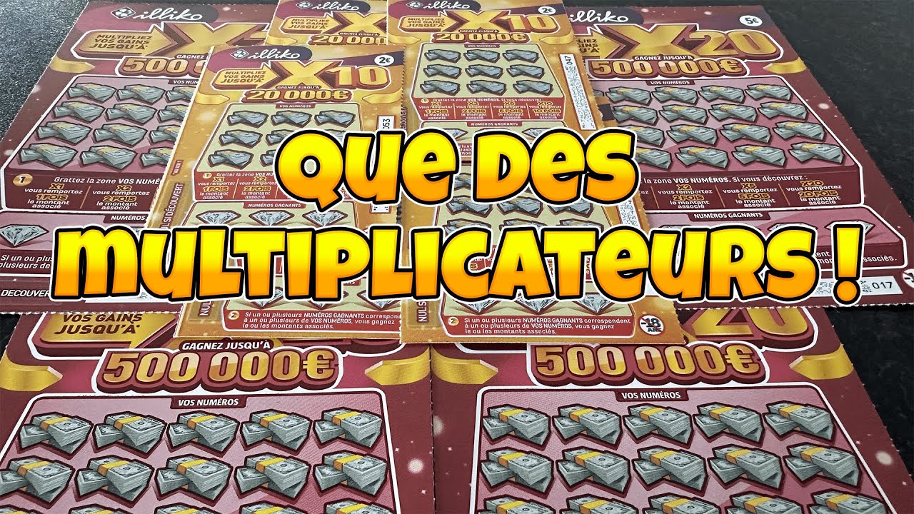 Grattage du mercredi 19 février FDJ ☘️ Que des multiplicateurs !🌟