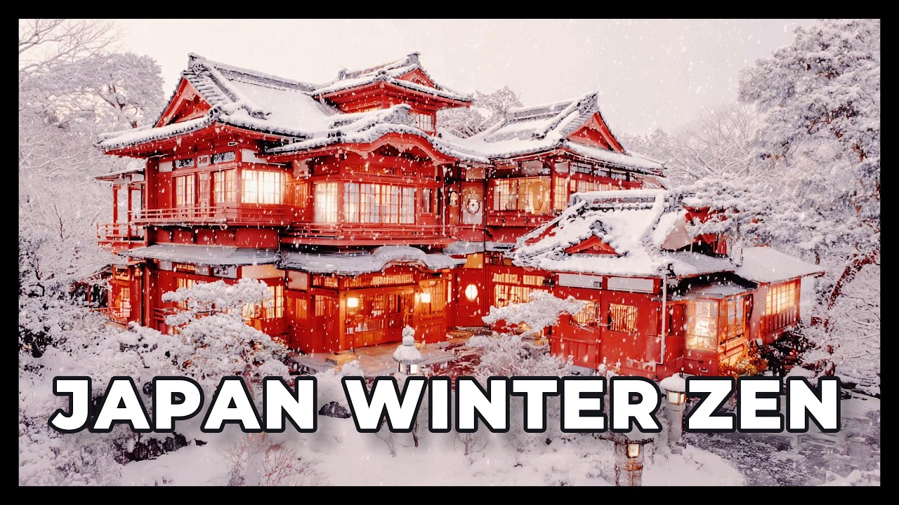 Japan Winter Escape: Nikko Sanctuary ⛩️ Relaxing Koto & Snow Ambience | Vol2 Japanese Music