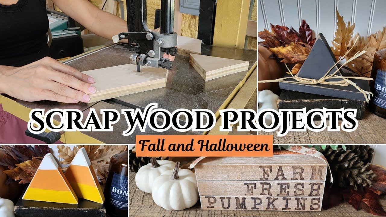 Scrap Wood Projects | (Super Cute!) Halloween and Fall Scrap Wood Projects | Wood DIYs